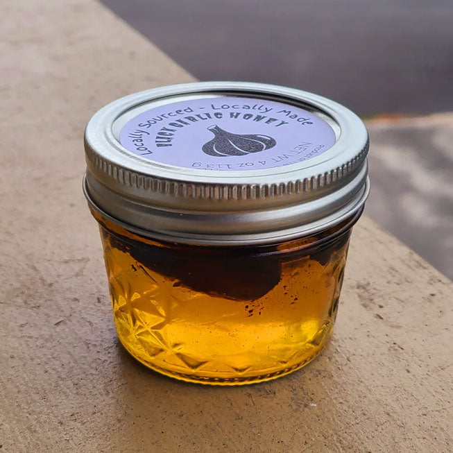 Black Garlic Infused Honey