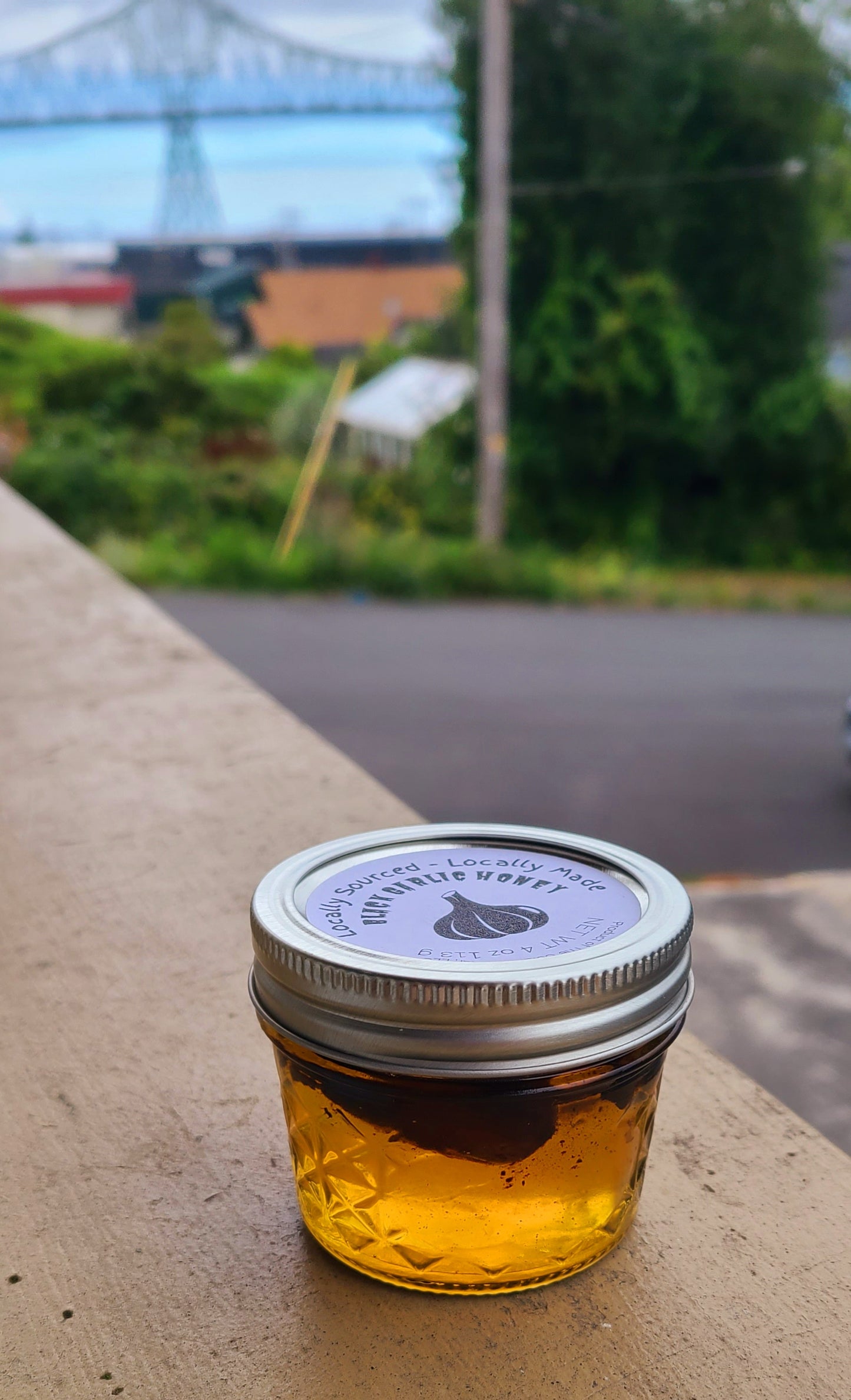 Black Garlic Infused Honey